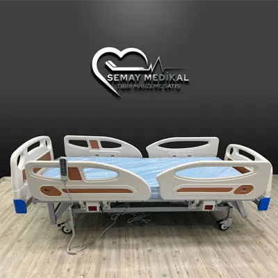 4 Motorlu Full ABS Uzun Korkuluklu Hasta Yatağı
